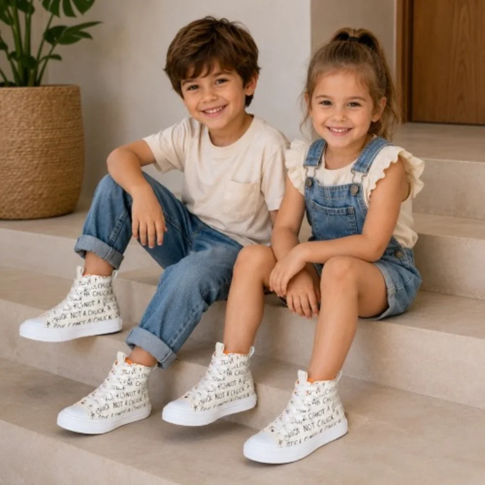 Converse Not A Chuck Little Kids High‑Top Canvas Sneakers White Size 2